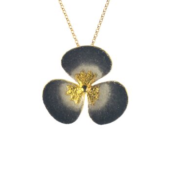 Επιχρυσωμένο 925 μενταγιόν λουλούδι - Image 1