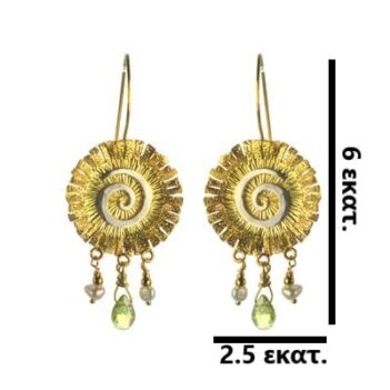 Επιχρυσωμένα 925 σκουλαρίκια σαλιγκάρι - Image 3