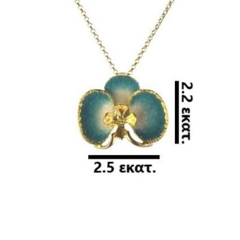 Επιχρυσωμένο 925 μενταγιόν λουλούδι - Image 2