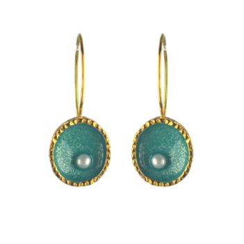 Επιχρυσωμένα 925 σκουλαρίκια με μαργαριτάρι