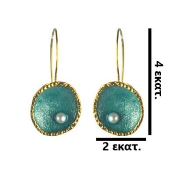 Επιχρυσωμένα 925 σκουλαρίκια με μαργαριτάρι - Image 3