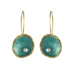 Επιχρυσωμένα 925 σκουλαρίκια με μαργαριτάρι