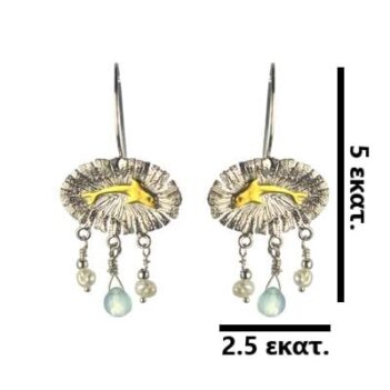 Ασημένια 925 σκουλαρίκια δελφίνι - Image 3