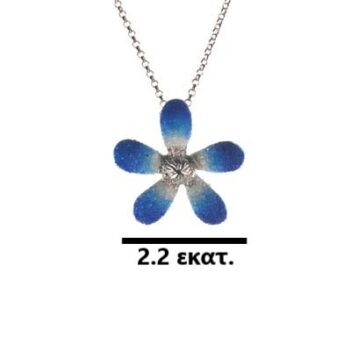 Ασημένιο 925 μενταγιόν λουλούδι - Image 2