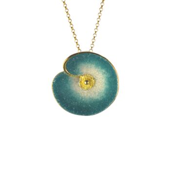 Επιχρυσωμένο 925 μενταγιόν νούφαρο - Image 1