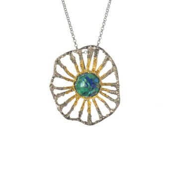 Ασημένιο 925 μενταγιόν ήλιος