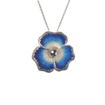 Ασημένιο 925 μενταγιόν λουλούδι