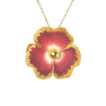 Επιχρυσωμένο 925 μενταγιόν λουλούδι