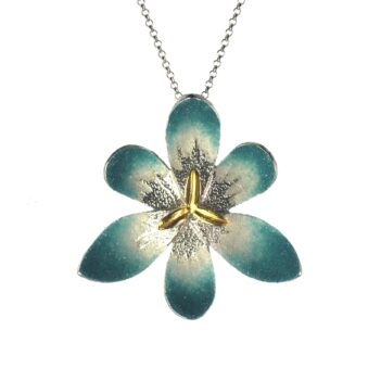 Ασημένιο 925 μενταγιόν λουλούδι