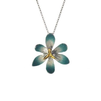 Ασημένιο 925 μενταγιόν λουλούδι